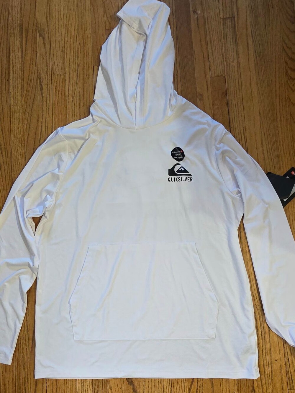Mens L Long Sleeved Hoodue SPF & Quick Dry Quicksilver Hooded Tshirt